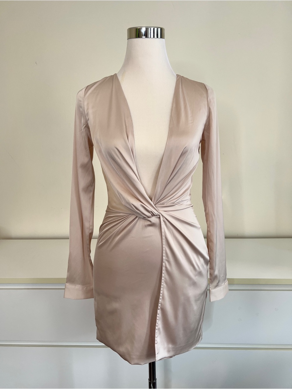 FASHION NOVA SATIN MINI DRESS XS NWT